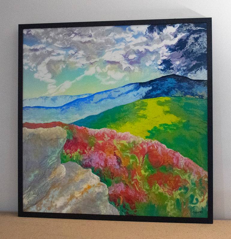 Original Conceptual Landscape Painting by Catherine Twomey