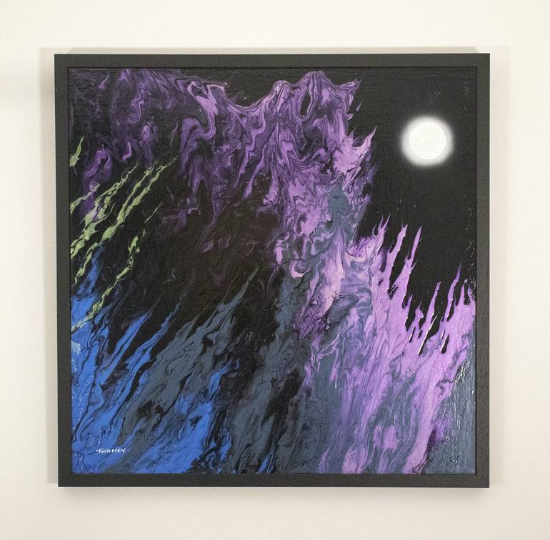 Original Conceptual Outer Space Painting by Catherine Twomey