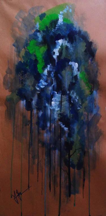 Original Abstract Expressionism Time Painting by Ashraful Islam