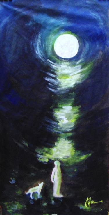 Original Abstract Expressionism Abstract Painting by Ashraful Islam