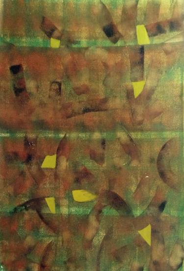 Original Abstract Expressionism Abstract Printmaking by Chaitan Bhosale