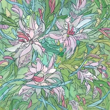 Print of Fine Art Floral Paintings by Olga Shmatova
