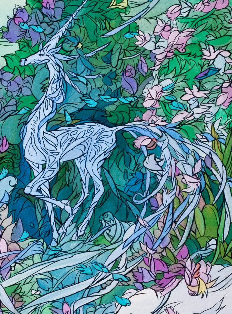 Original Modernism Animal Painting by Olga Shmatova