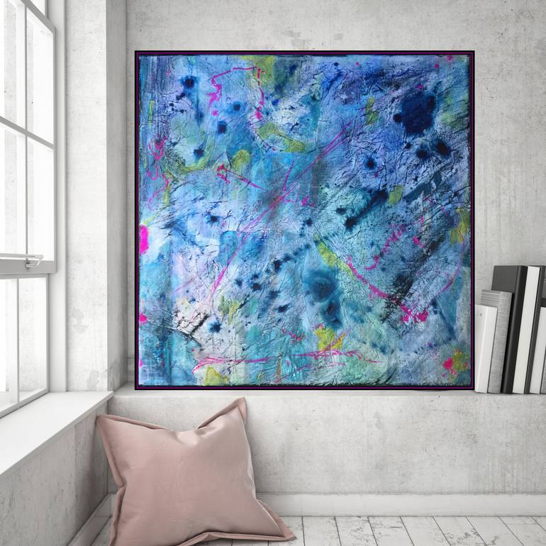 Original Street Art Abstract Painting by Louise Parsons