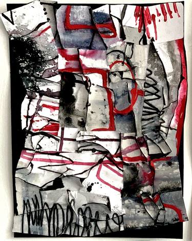 Original Abstract Collage by Louise Parsons