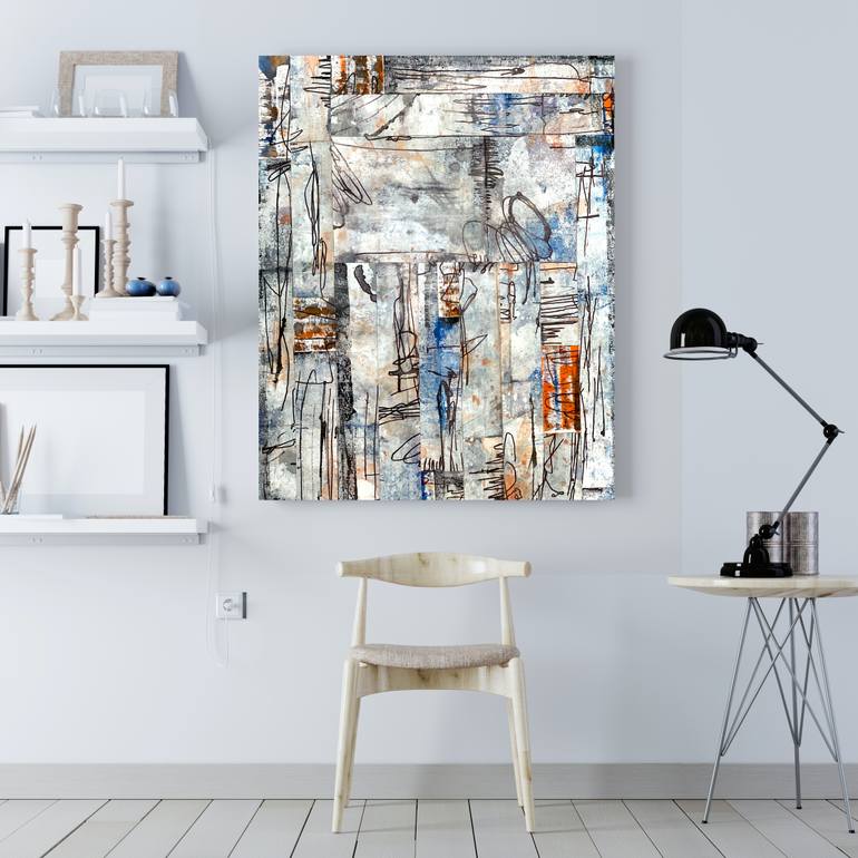 Original Abstract Expressionism Abstract Painting by Louise Parsons