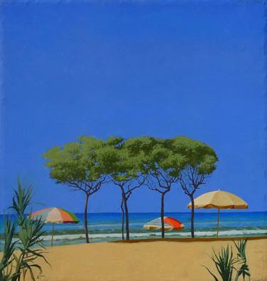 Original Beach Painting by Dima Kolistratov