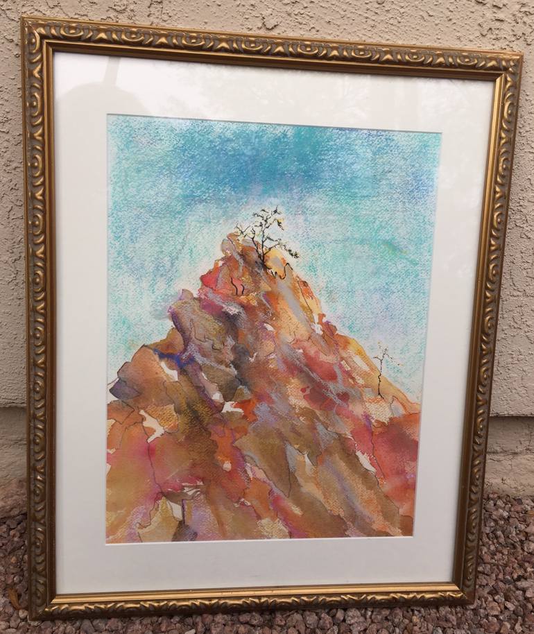 Original Abstract Expressionism Landscape Painting by Erika Arett