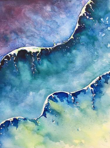 Print of Water Paintings by Erika Arett