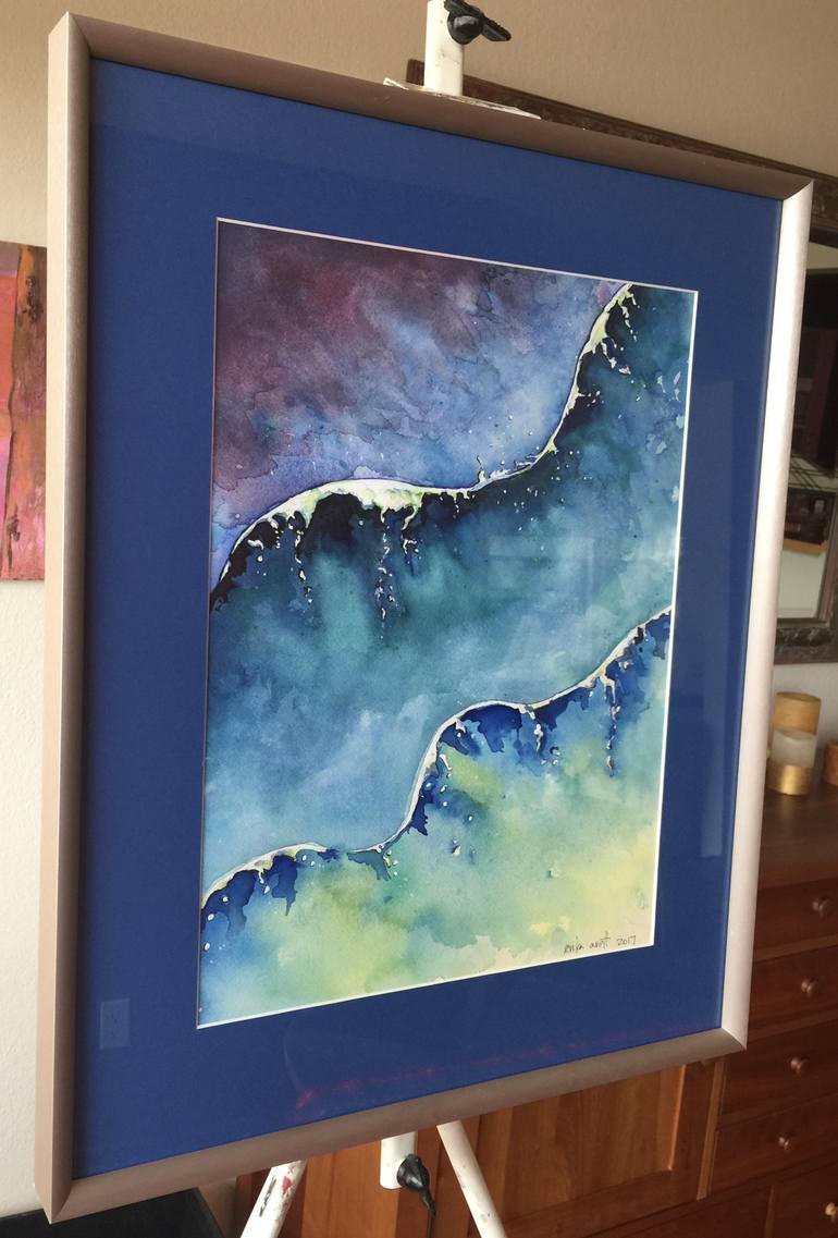 Original Expersionism Water Painting by Erika Arett