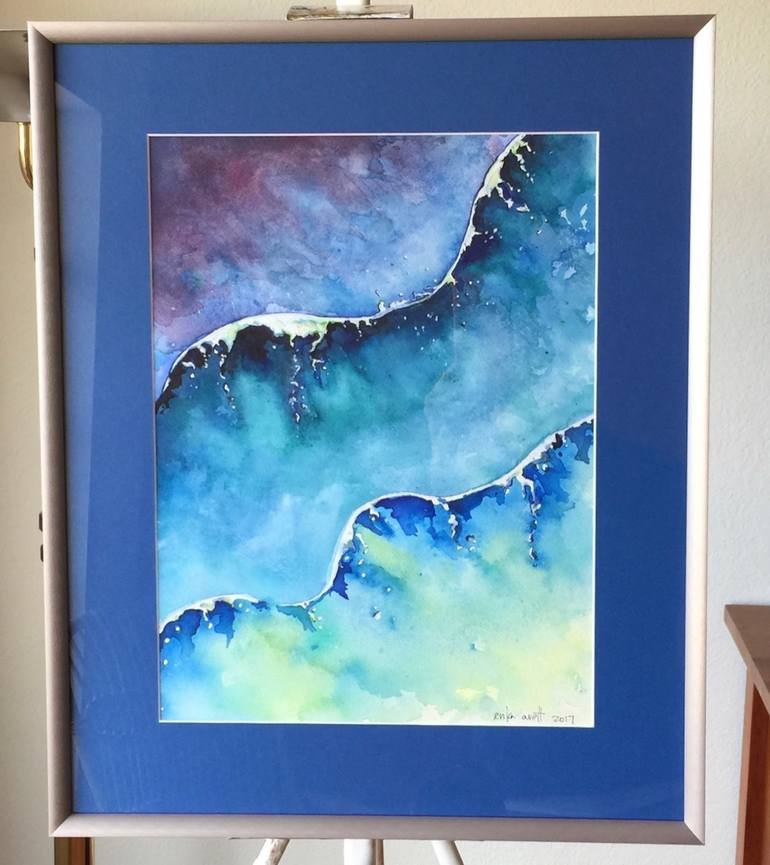 Original Expersionism Water Painting by Erika Arett