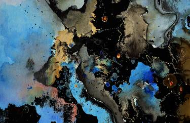 Original Abstract Mixed Media by Wolfgang Schweizer