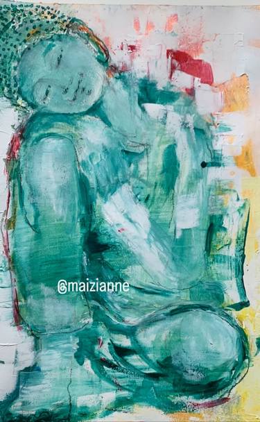 Original Figurative Love Paintings by A Maizianne