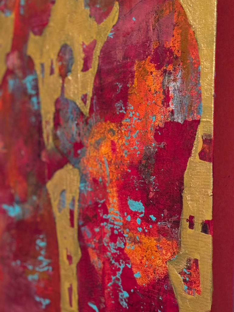 Original Abstract Children Painting by A Maizianne