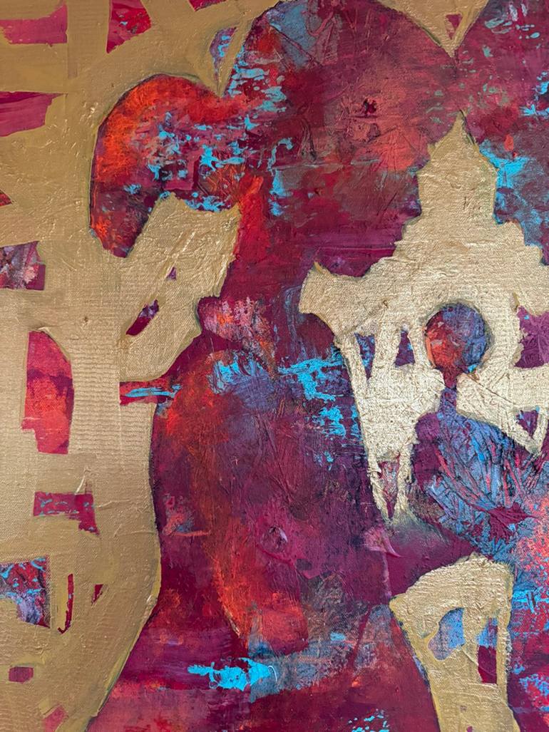 Original Abstract Children Painting by A Maizianne
