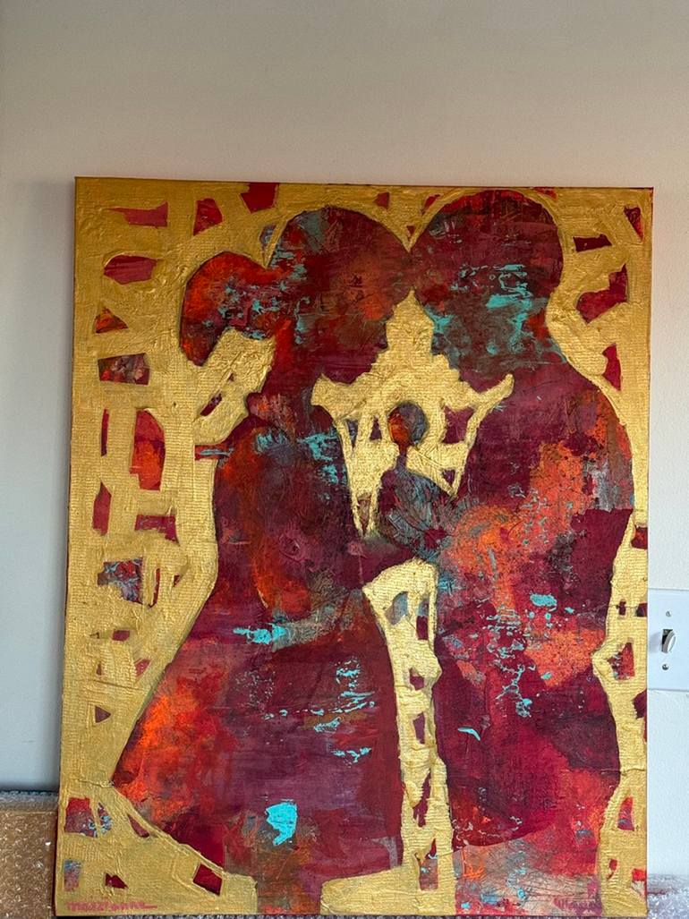 Original Abstract Children Painting by A Maizianne
