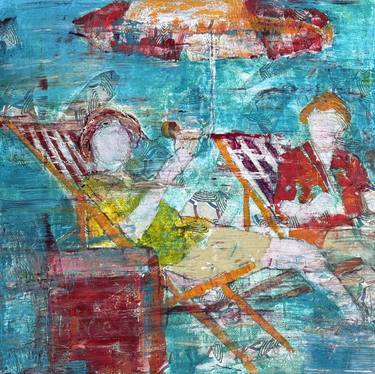 Original Figurative Beach Painting by A Maizianne