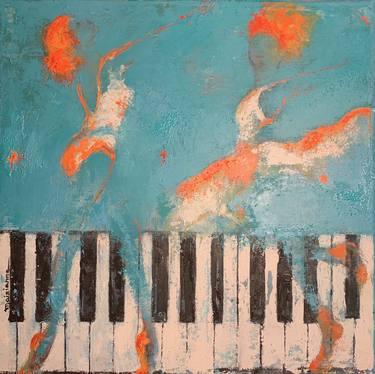 Original Abstract Music Paintings by A Maizianne