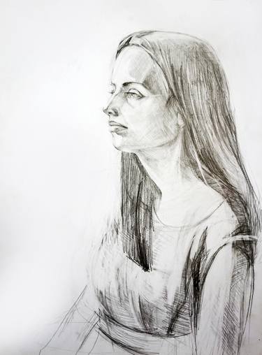 Original Women Drawings by Diana Grigoryeva