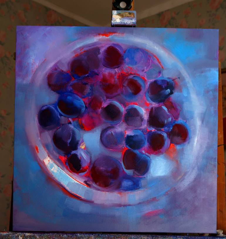 Original Abstract Expressionism Food & Drink Painting by Diana Grigoryeva