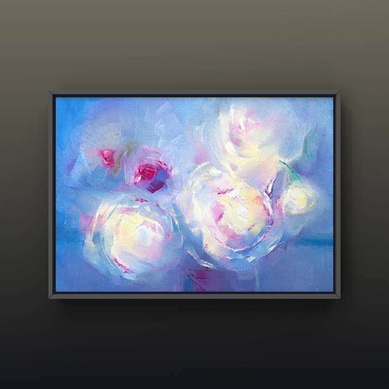 Original Expressionism Floral Painting by Diana Grigoryeva