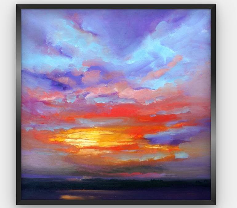 Original Expressionism Nature Painting by Diana Grigoryeva