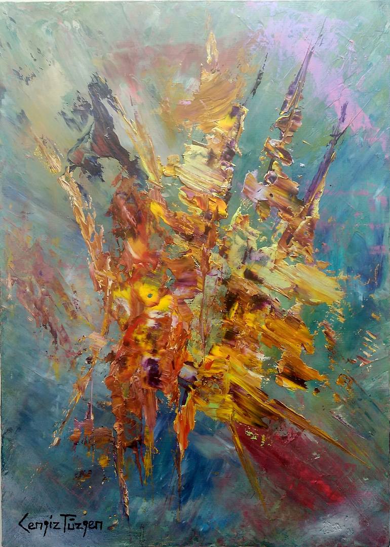 Original Abstract Expressionism Abstract Paintings by Cengiz Tüzgen