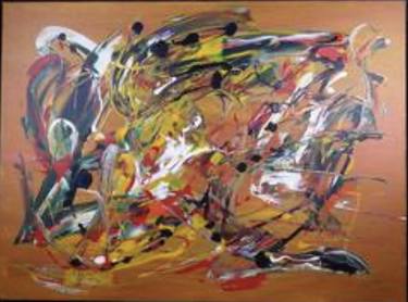 Original Abstract Expressionism Abstract Paintings by Elbe Brave
