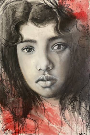 Original Figurative Children Paintings by Leesa Gray-Pitt