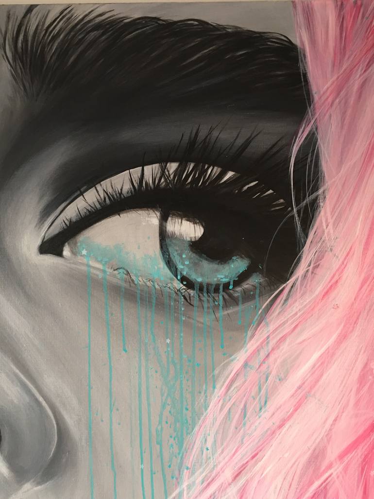 Original Modernism Women Painting by Leesa Gray-Pitt