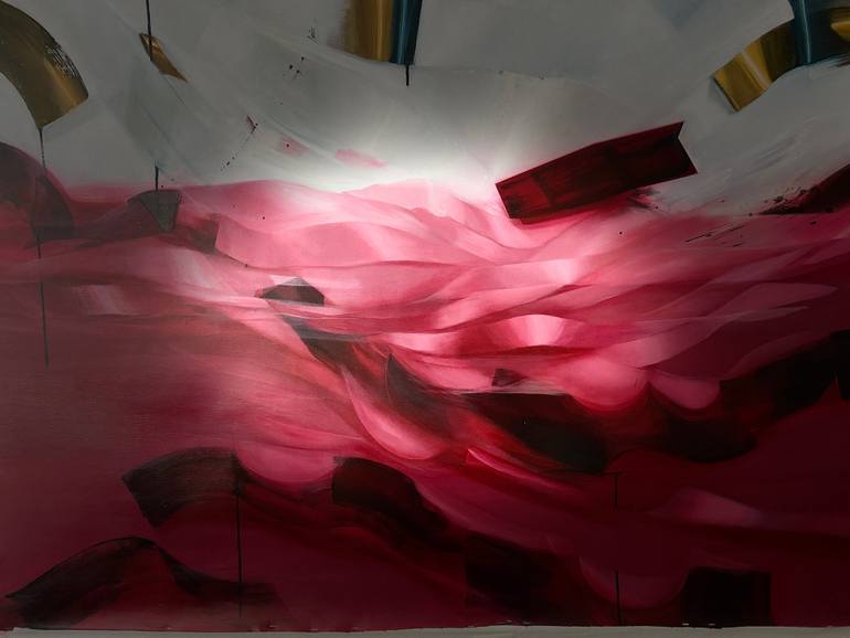 Original Abstract Expressionism Abstract Painting by Laura Porcelli