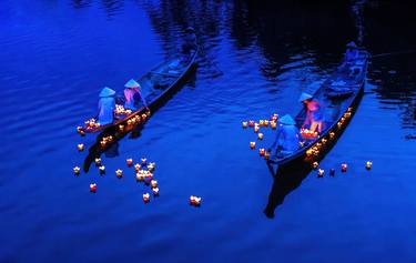 Praying on the river thumb