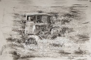 'WW II vehicle' - series of drawings 'Zerfall zur Natur" thumb