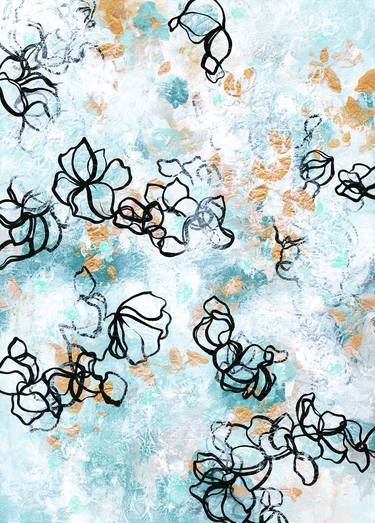 Original Abstract Botanic Paintings by Sara Richardson