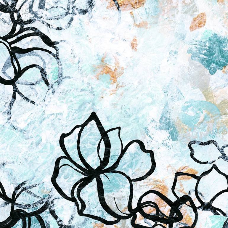 Original Abstract Botanic Painting by Sara Richardson