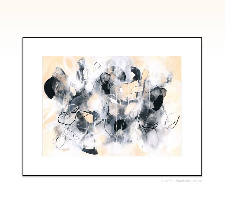 Original Abstract Expressionism Botanic Drawing by Sara Richardson