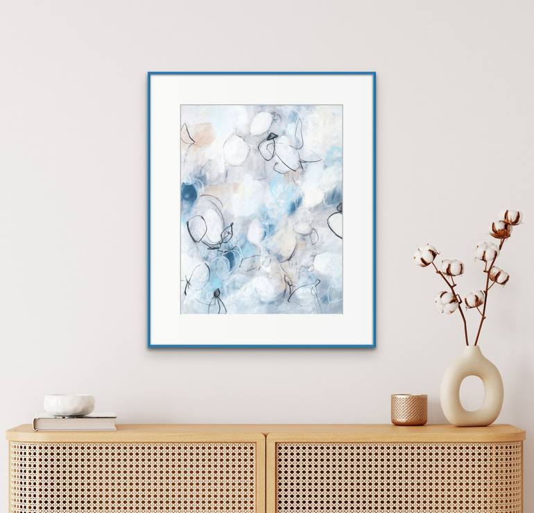 Original Abstract Expressionism Nature Drawing by Sara Richardson