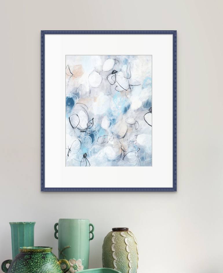 Original Abstract Expressionism Nature Drawing by Sara Richardson