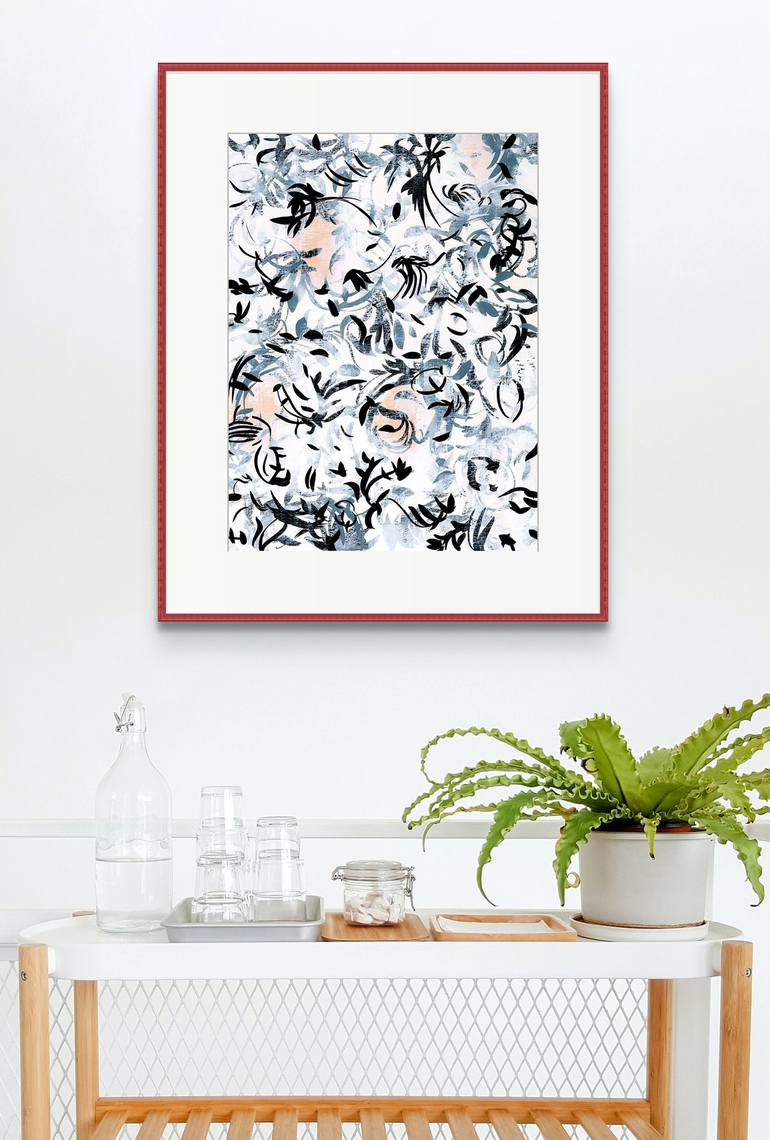 Original Abstract Botanic Painting by Sara Richardson