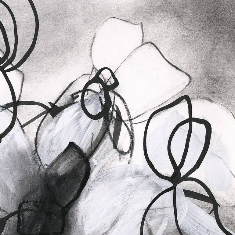 Original Abstract Expressionism Nature Drawing by Sara Richardson