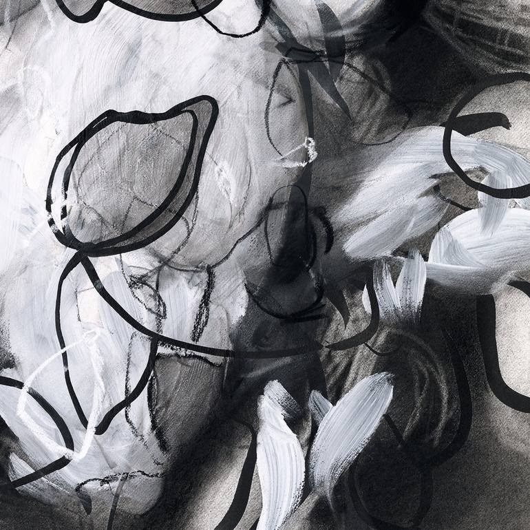 Original Abstract Expressionism Nature Drawing by Sara Richardson