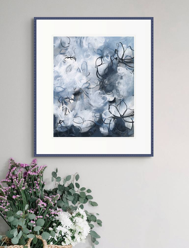 Original Abstract Expressionism Nature Drawing by Sara Richardson