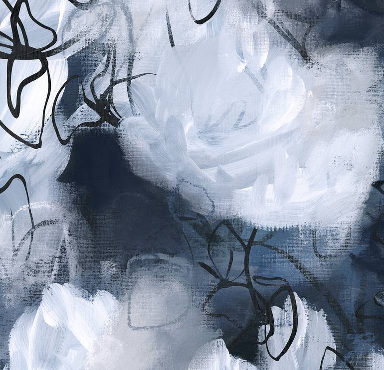 Original Abstract Floral Painting by Sara Richardson