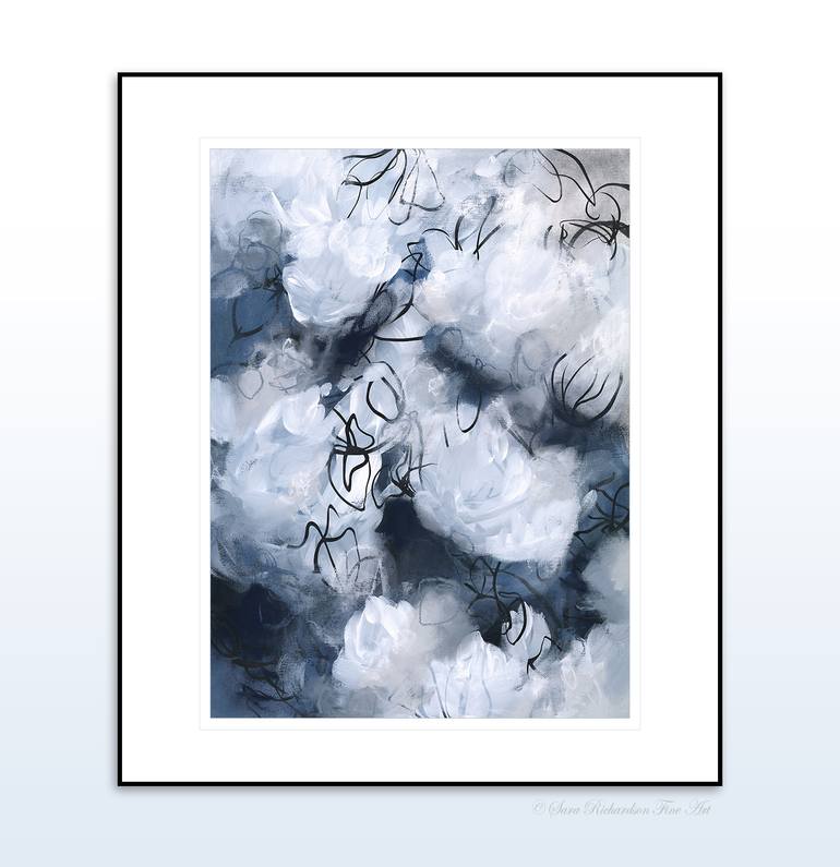 Original Abstract Floral Painting by Sara Richardson