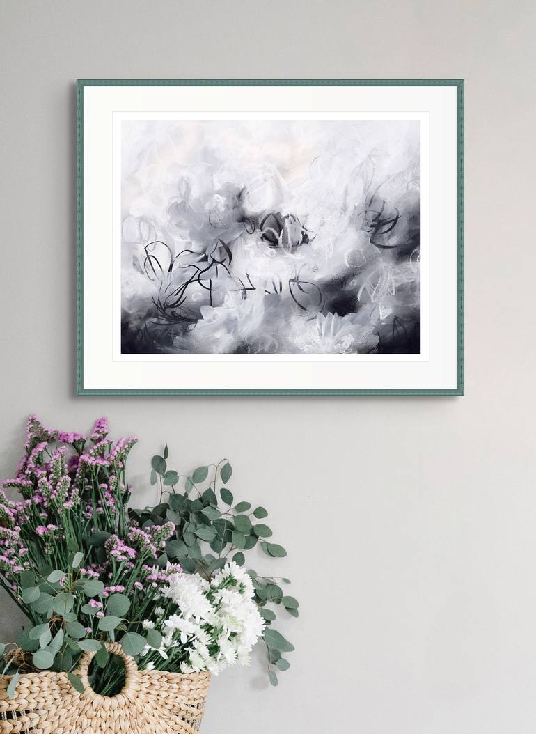 Original Abstract Expressionism Abstract Drawing by Sara Richardson