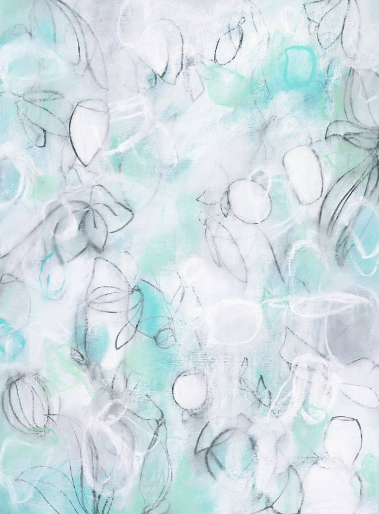 Print of Abstract Floral Drawings by Sara Richardson