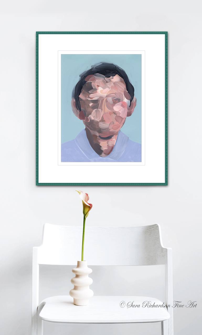 Original Abstract Expressionism People Painting by Sara Richardson