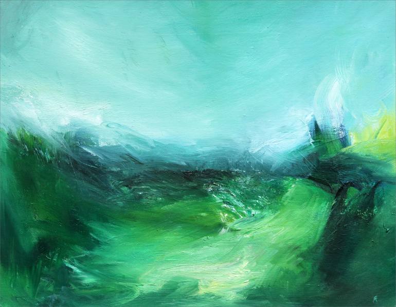 Original Abstract Expressionism Landscape Painting by Sara Richardson