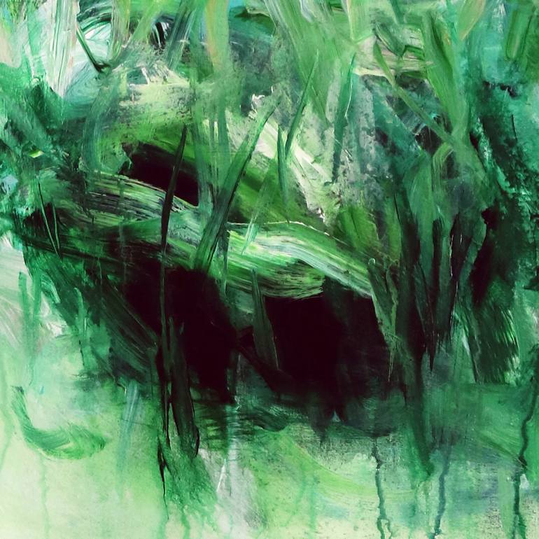 Original Abstract Garden Painting by Sara Richardson