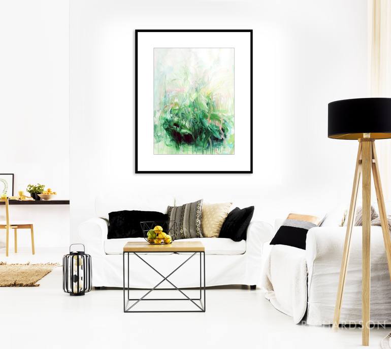 Original Abstract Garden Painting by Sara Richardson